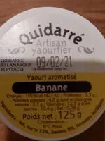 Mängden socker i Yaourt brassé à la main banane