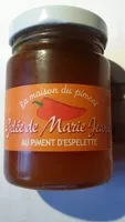 Mängden socker i Gelée de Marie Jeanne au piment d'Espelette