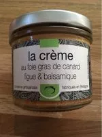 Mängden socker i La Crème au foie gras de canard figue et balsamique