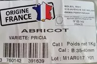 Mängden socker i Abricot