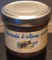 Mängden socker i Tapenade d'olives noires