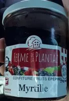 Mängden socker i Confiture fruit épépinés Myrtille