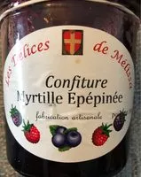 Mängden socker i Confiture myrtille epépinée