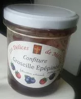 Mängden socker i Confiture de groseilles épépinées