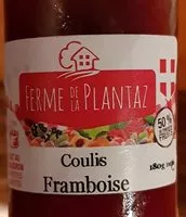 Mängden socker i Coulis framboise
