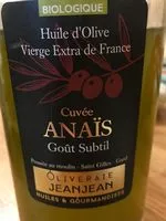 Mängden socker i Huile d'olive cuvée anais