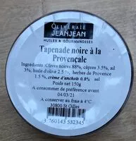 Mängden socker i Tapenade noire à la provençale