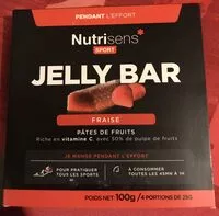 Mängden socker i Jelly bar Fraise