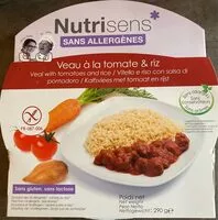 Mängden socker i Veau a la tomate & riz