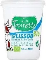 Mängden socker i La tourette, Le lissou fromage frais au lait entier bio