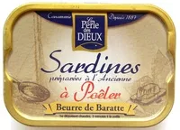Mängden socker i Sardines préparées à l'Ancienne à Poêler (Beurre de Baratte)