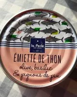 Mängden socker i Emietté de thon, olive, basilic et pignons de pin