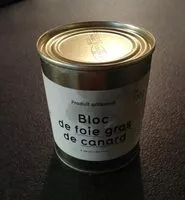 Mängden socker i Bloc de foie gras de canard