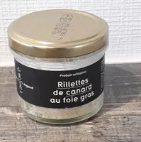 Mängden socker i Rillettes de canard au foie gras