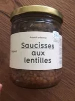 Mängden socker i Saucisse Aux Lentilles