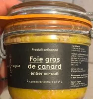 Mängden socker i Foie gras de canard