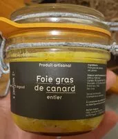 Mängden socker i Foie gras de canard entier