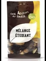 Mängden socker i Mélange étudiant (fruits secs)