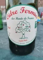 Mängden socker i Cidre Fermier des Hauts de France