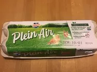 Mängden socker i Oeufs frais plein air