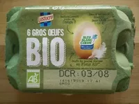 Mängden socker i 6 œufs BIO - Boite Compostable - LUSTUCRU