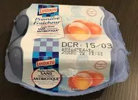 Mängden socker i Gros oeufs frais Première Fraîcheur