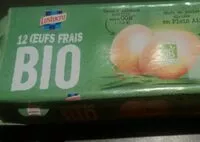 Mängden socker i 12 oeufs frais Bio