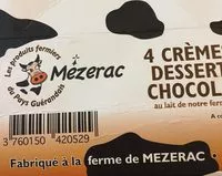Mängden socker i Crèmes dessert chocolat