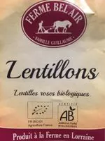 Mängden socker i Lentillons roses biologiques