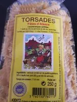 Mängden socker i Torsades pates d'Alsace