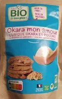 Mängden socker i Okara en poudre