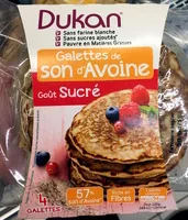 Mängden socker i Galettes de son d'Avoine goût sucré
