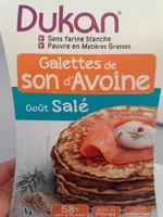 Mängden socker i Galettes de son d'avoine goût salé
