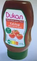 Mängden socker i Ketchup sans sucres ajoutés