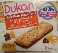 Mängden socker i Barres au chocolat et orange