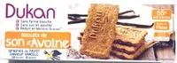 Mängden socker i Biscuits de son d'avoine