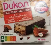 Mängden socker i Barres son avoine chocolat sans sucres ajoutés