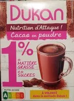 Mängden socker i Cacao en poudre 1% M.G et 1% sucres