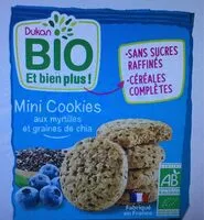 Mängden socker i Cookies bio myrtilles et graines de chia