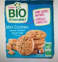 Mängden socker i Mini cookies bio saveur caramel beurre salé