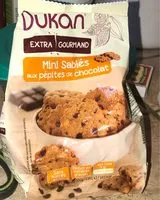 Mängden socker i Mini sablés aux pepites de chocolat