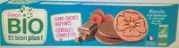 Mängden socker i Biscuits framboise chocolat au lait bio