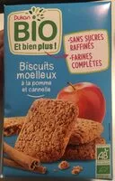 Mängden socker i Biscuits moelleux pomme cannelle bio
