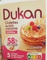 Mängden socker i Galette de son d'avoine vanillée
