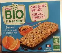 Mängden socker i Barres à l'orange miel et chocolat noir bio