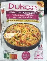 Mängden socker i Paella de konjac crevettes et moules