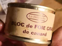 Mängden socker i Bloc de foie gras de canard