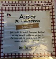 Mängden socker i Aligot de l’Aveyron saucisse