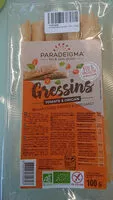 Mängden socker i Gressins Tomates et origan. biologique et sans gluten