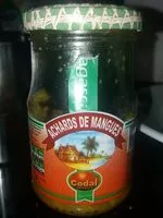 Mängden socker i Achard de mangue